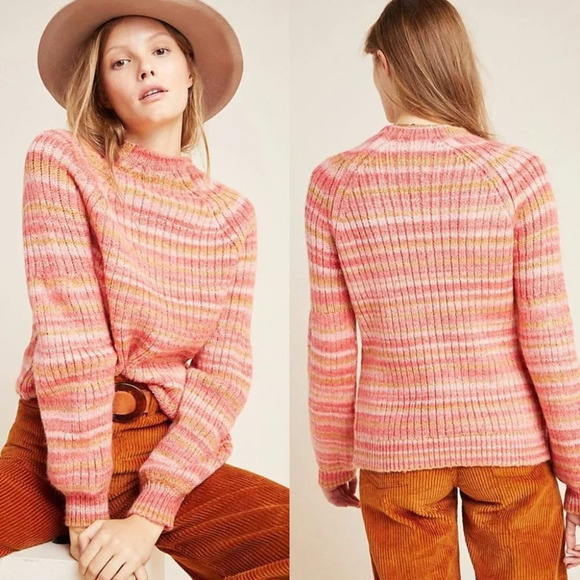 Anthro t.la Drea Space-Dyed Sweater Size Large - Picture 1 of 5